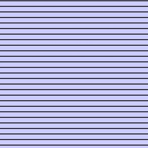 Small Periwinkle Pin Stripe Pattern Horizontal in Black