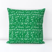 Music Notes - Green - Bigger Scale