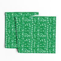 Music Notes - Green - Bigger Scale