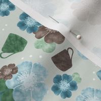 Rest and Rejuvenate - Soft Watercolor Flowers - Medium Scale
