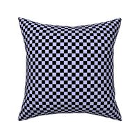 Checker Pattern - Periwinkle and Black