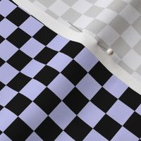 Checker Pattern - Periwinkle and Black