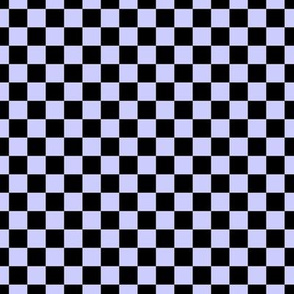 Checker Pattern - Periwinkle and Black