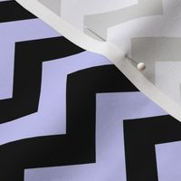 Chevron Pattern - Periwinkle and Black