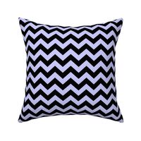 Chevron Pattern - Periwinkle and Black