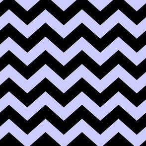 Chevron Pattern - Periwinkle and Black