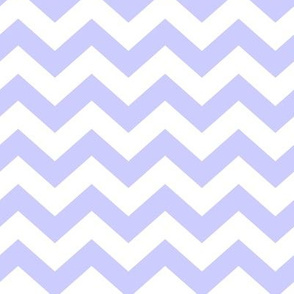 Chevron Pattern - Periwinkle and White