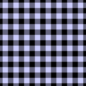 Gingham Pattern - Periwinkle and Black