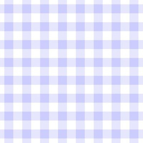 Gingham Pattern - Periwinkle and White