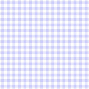 Small Gingham Pattern - Periwinkle and White