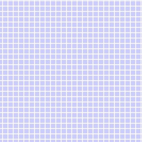 Small Grid Pattern - Periwinkle and White