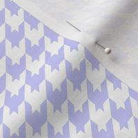 Houndstooth Pattern - Periwinkle and White