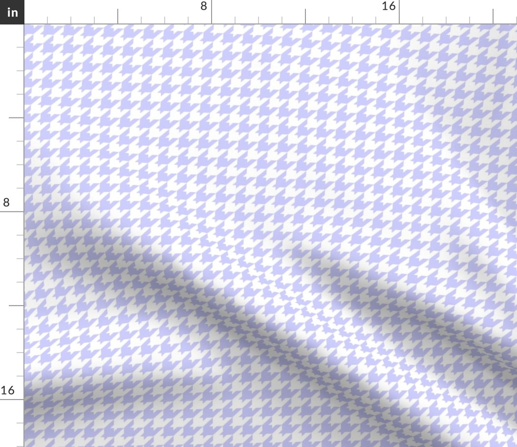 Houndstooth Pattern - Periwinkle and White