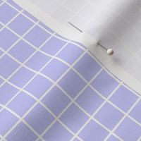 Grid Pattern - Periwinkle and White