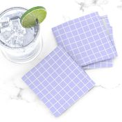 Grid Pattern - Periwinkle and White