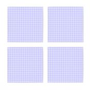 Grid Pattern - Periwinkle and White