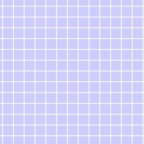 Grid Pattern - Periwinkle and White