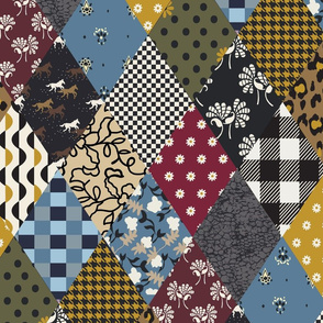 Nostalgic Diamond Patchwork