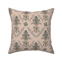 Desert damask in sand (medium)