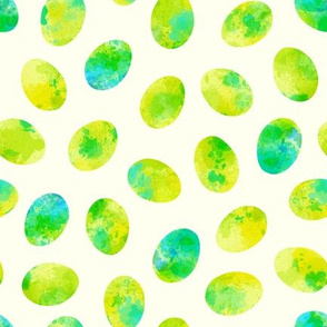 Green, Blue & Yellow Splatter Eggs