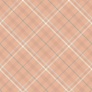 (medium) Gentle Pale Pink and Sage Green Tartan / T012 / see collections