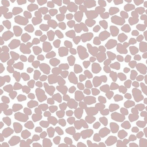 Minimalist fat messy pebble abstract animal print smudge and staines ink spots boho nursery neutral mauve blush pink 
