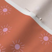 Little sunny day sunshine summer sky minimal abstract boho neutral nursery Scandinavian style bright orange coral pink