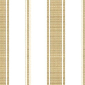 french ticking Flax on white