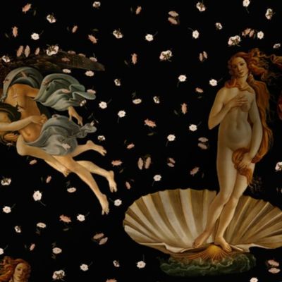 Botticelli Birth of Venus Black