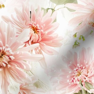 delicate chrysanthemum pastel flowers baby girl flowers white 
