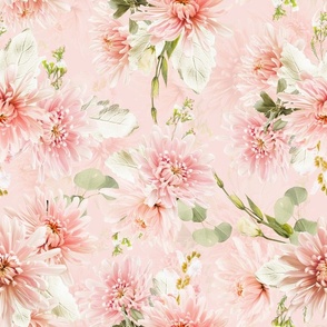 delicate chrysanthemum pastel flowers baby girl flowers blush 