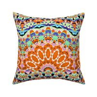 afterglow pink orange mint rainbow trending Neo Art Deco current novelty table runner tablecloth napkin placemat dining pillow duvet cover throw blanket curtain drape upholstery cushion duvet cover clothing shirt  wallpaper fabric living home decor