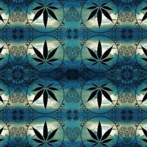 Marijuana Leaf Medallion Air