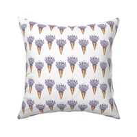 Lavender Ice Cream Cone| Purple Flower Cones|Renee Davis