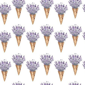 Lavender Ice Cream Cone| Purple Flower Cones|Renee Davis