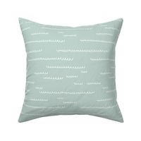 Minimal beach ocean waves summer boho island vibes Scandinavian abstract style nursery mint green