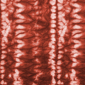 Shibori Stripes- Rust Terracotta- Large Scale