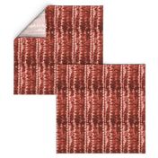 Shibori Stripes- Rust Terracotta- Small Scale