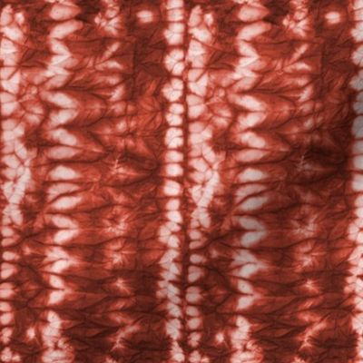 Shibori Stripes- Rust Terracotta- Small Scale