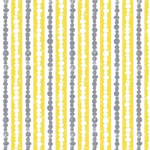 Illuminating yellow, Ultimate gray and white scratched strips and circles