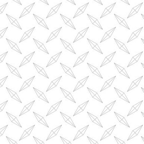 Diamond Plate Metal - Grey Gray Geometric outline