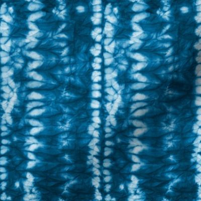 Shibori Stripes- Cerulean Blue- Small Scale