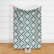 Lucy FLower Patchwork Mint
