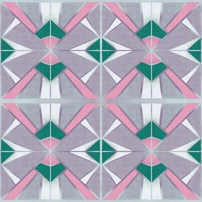 Mod Geometric Atomic - Pink and Green