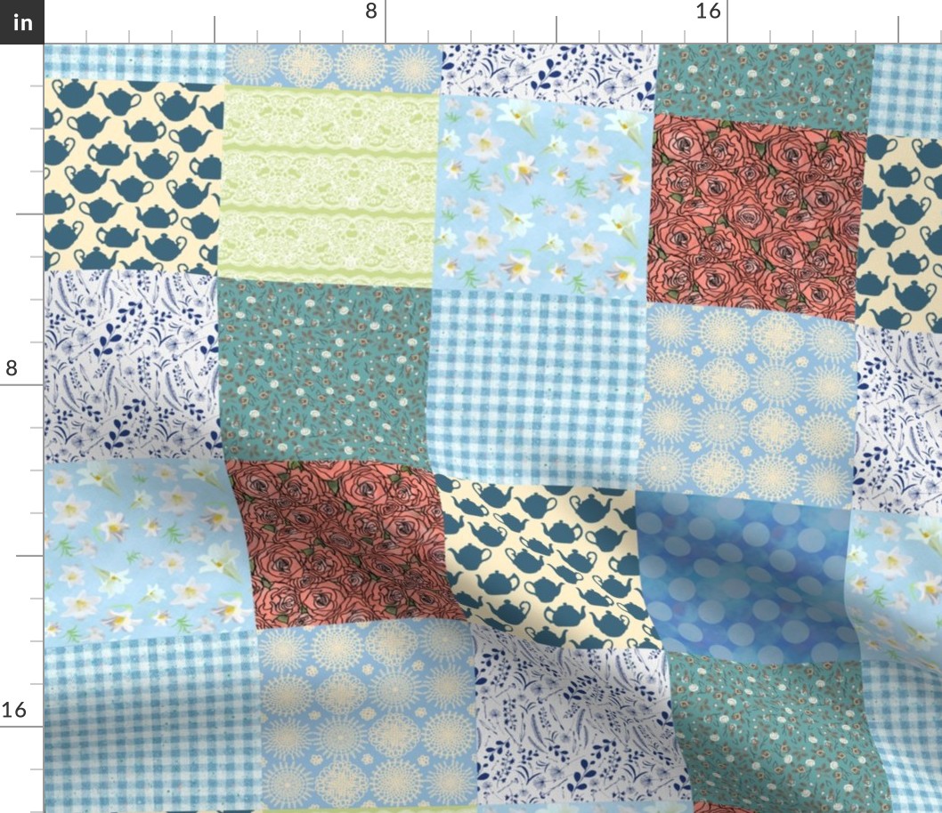 Granny Chic Patchwork Cheater Quilt