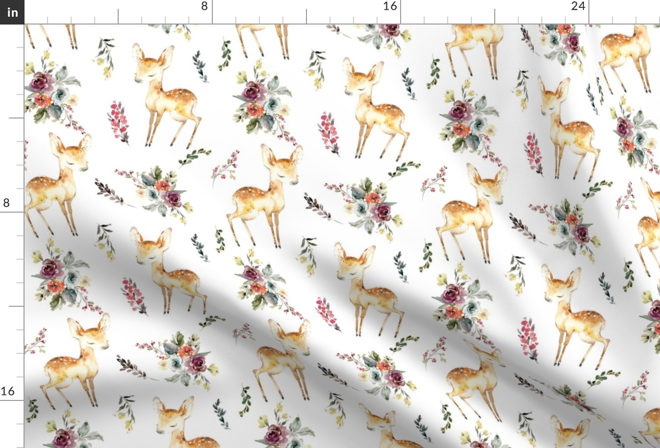 fawn - fall floral