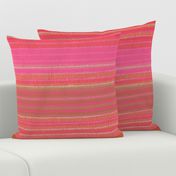 large scale kinfolk dashed stripe / bright pink