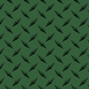 Diamondplate Metal Fabric -  Hunter Green