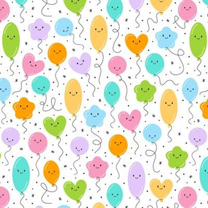 (S Scale) Balloons Seamless Pattern