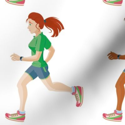 Female Running Emoji